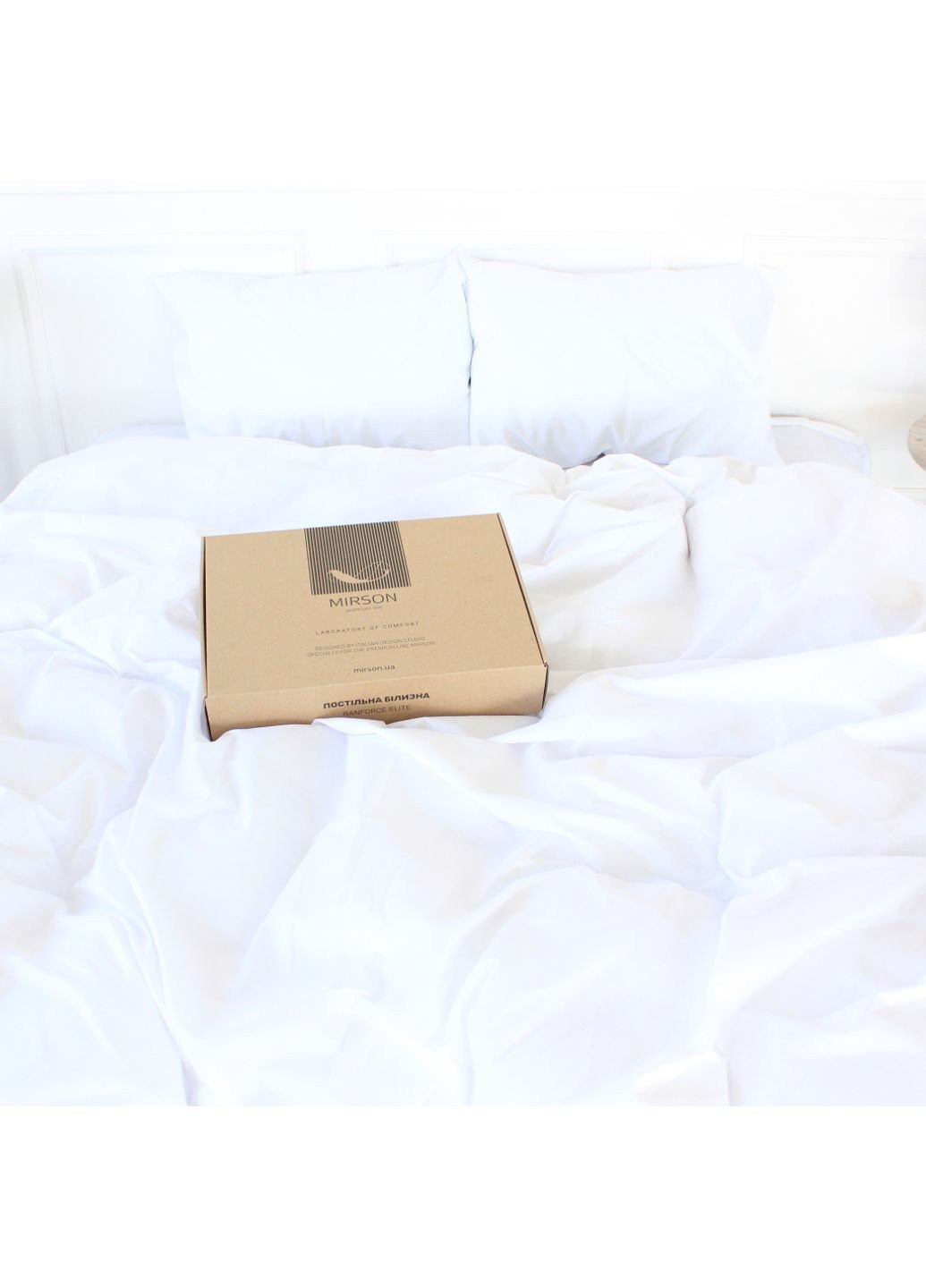 Постільна білизна Ranforce Elite 11-2107 White 220х240 (2200004706474) Mirson (254011025)