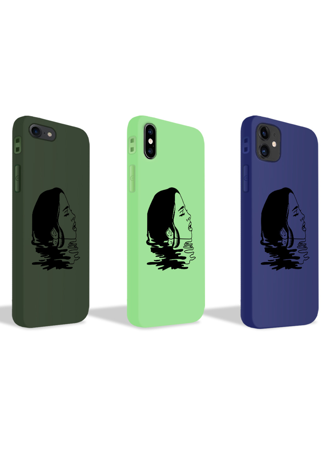 Чохол силіконовий Apple Iphone 6 Контурний мінімалізм (Contour minimalism) (6937-1362) MobiPrint (219777223)