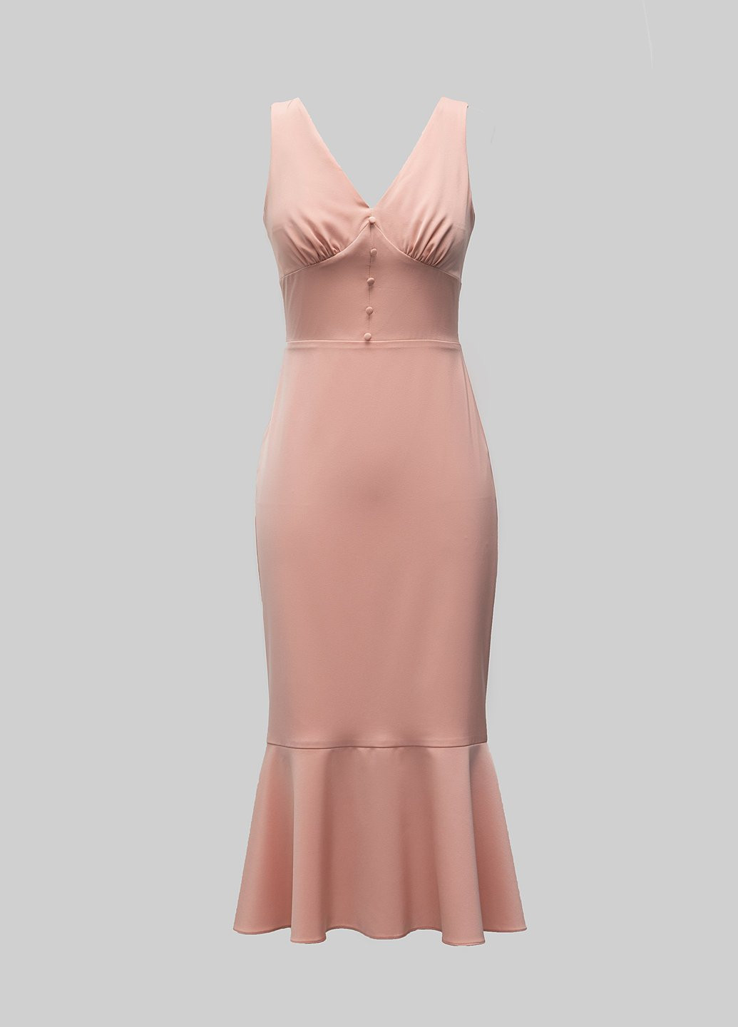 Персикова кежуал сукня Gepur однотонна