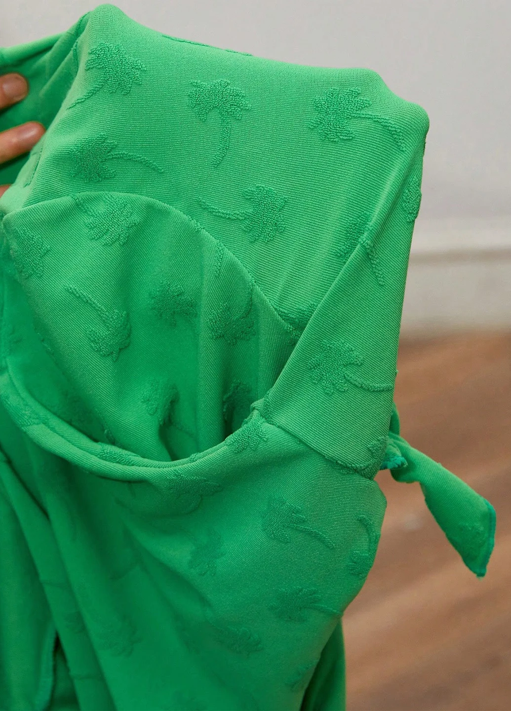 Зелений літній купальник (ліф, трусики, топ) бікіні, роздільний SHEIN
