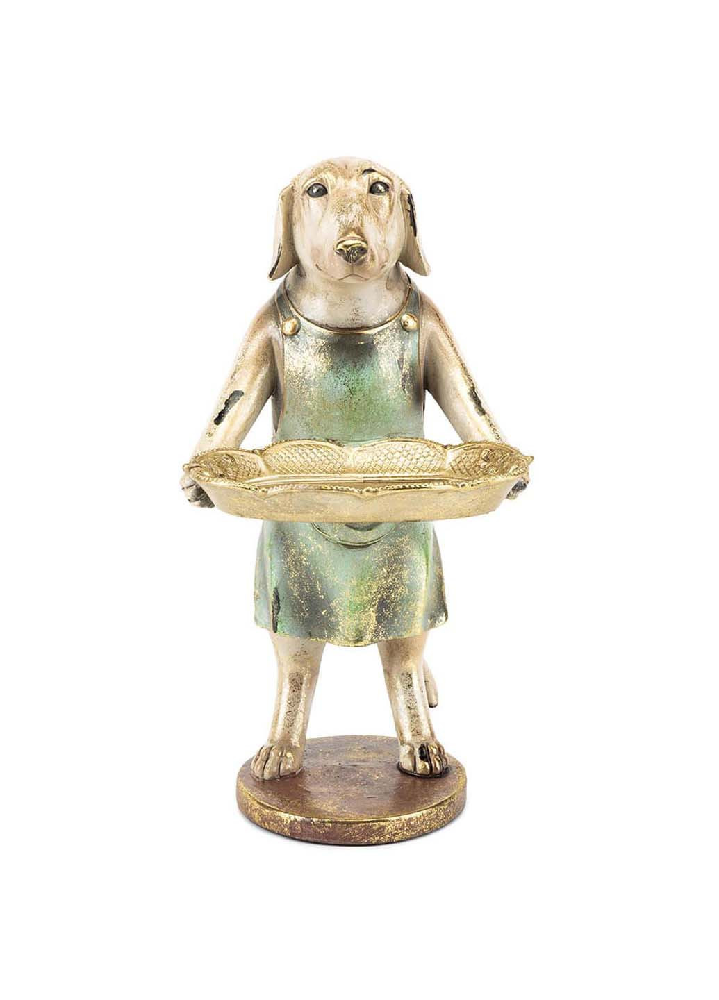 Фігурка інтер'єрна Dog with tray Artdeco (255416887)