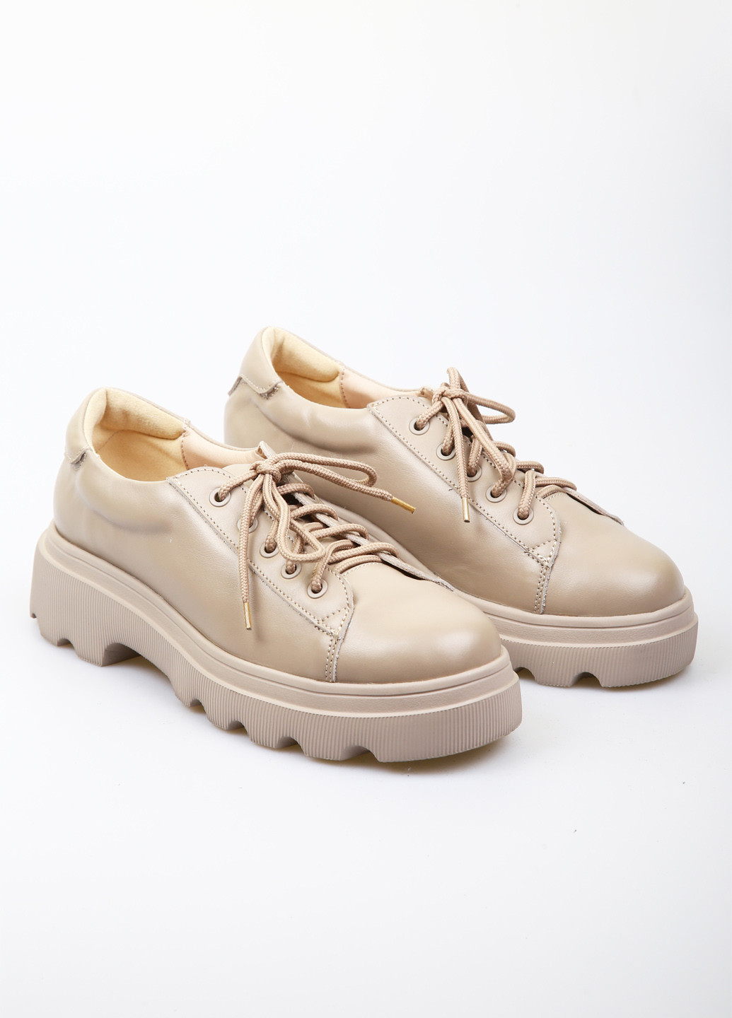 AURA Туфли темно-бежевый з натуральная кожа, украина — демисезон (370635511)