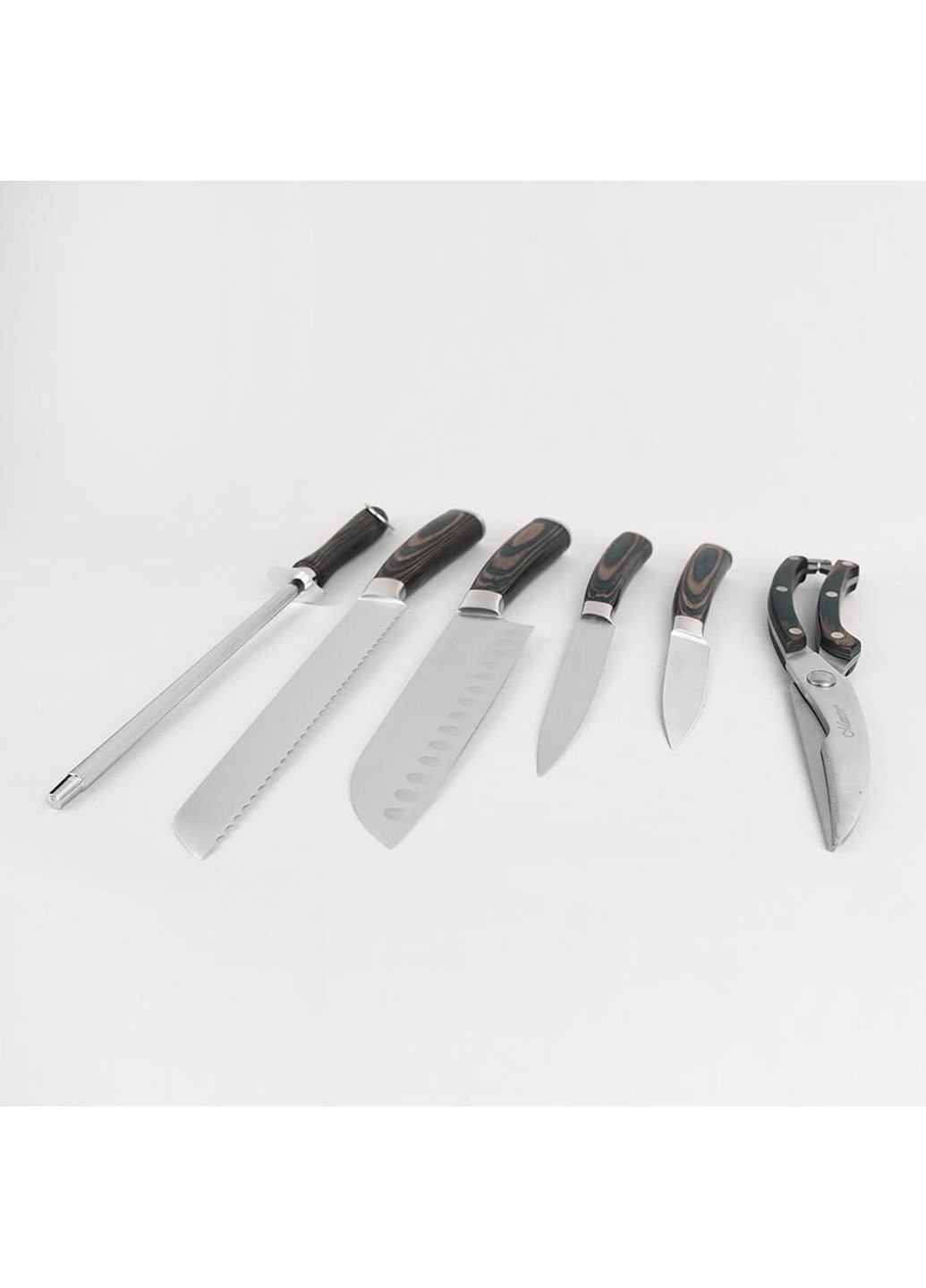 Набір кухонних ножів MR-1424 7 предметів Maestro комбінований,