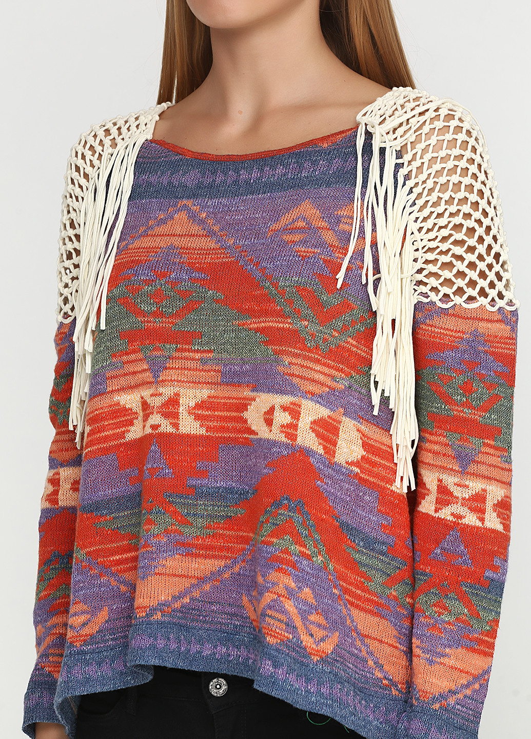 Комбинированный демисезонный свитер Ralph Lauren