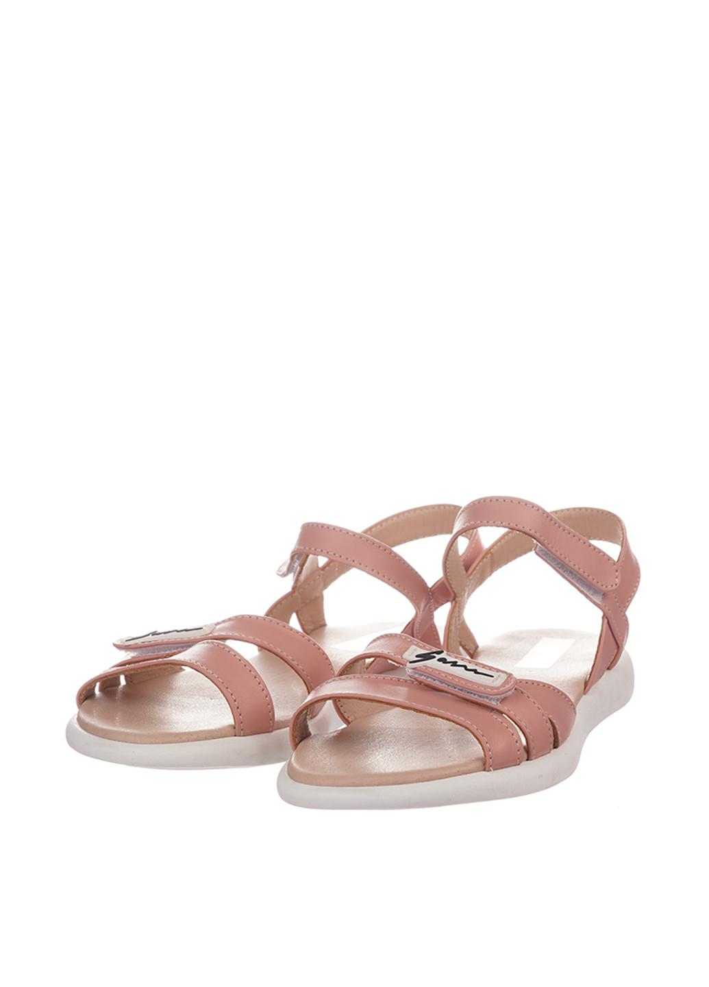 Пудровые босоножки No Brand на липучке