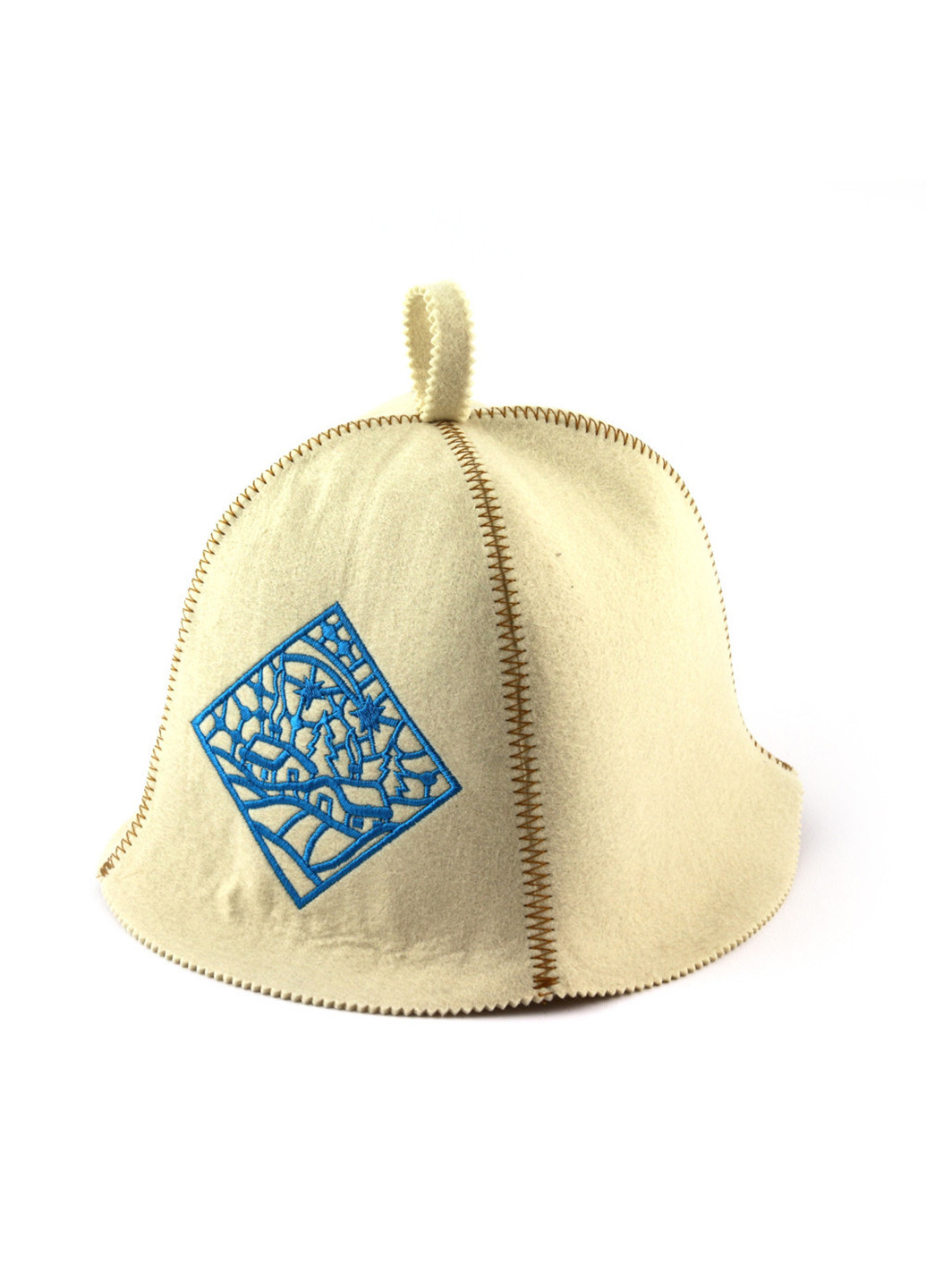 Шапка для сауни "Деревня в снегу" Luxyart (252261852)