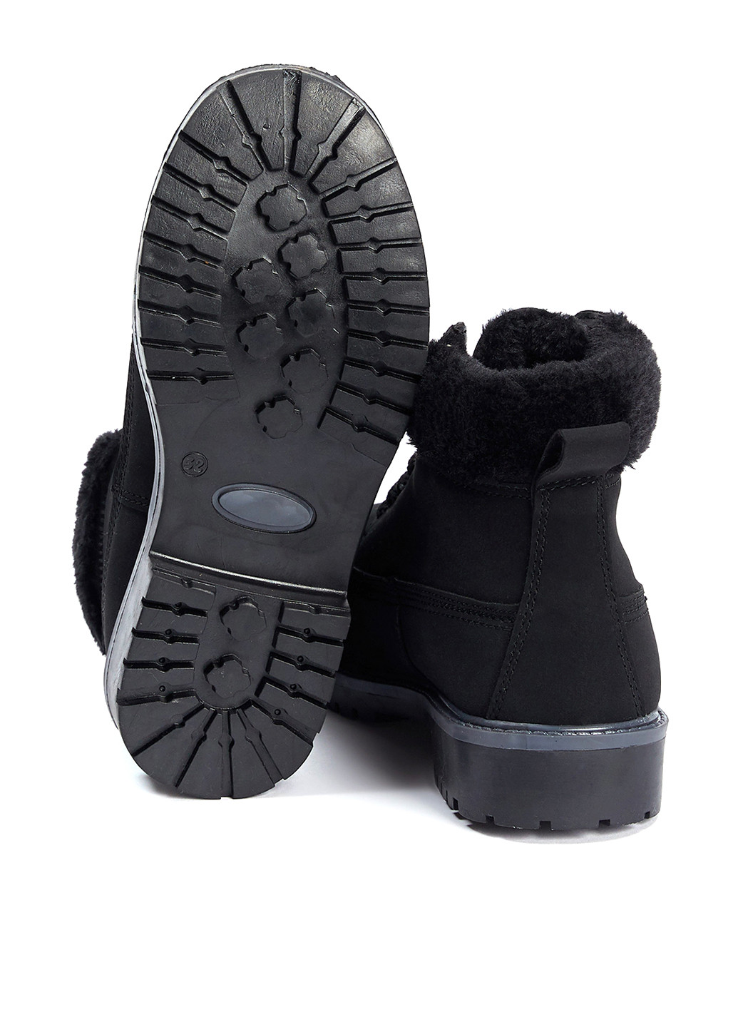 Черные кэжуал зимние ботинки DeFacto