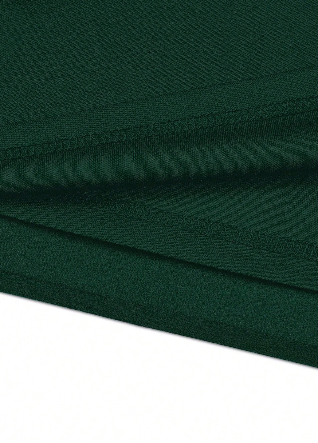 Темно-зеленое вечернее платье а-силуэт SHEIN однотонное