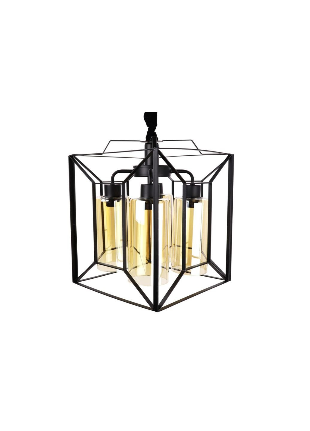 Люстра потолочная подвесная в стиле LOFT (лофт) 11895/4 Черный 50х32х32 см. Sunnysky (253629300)