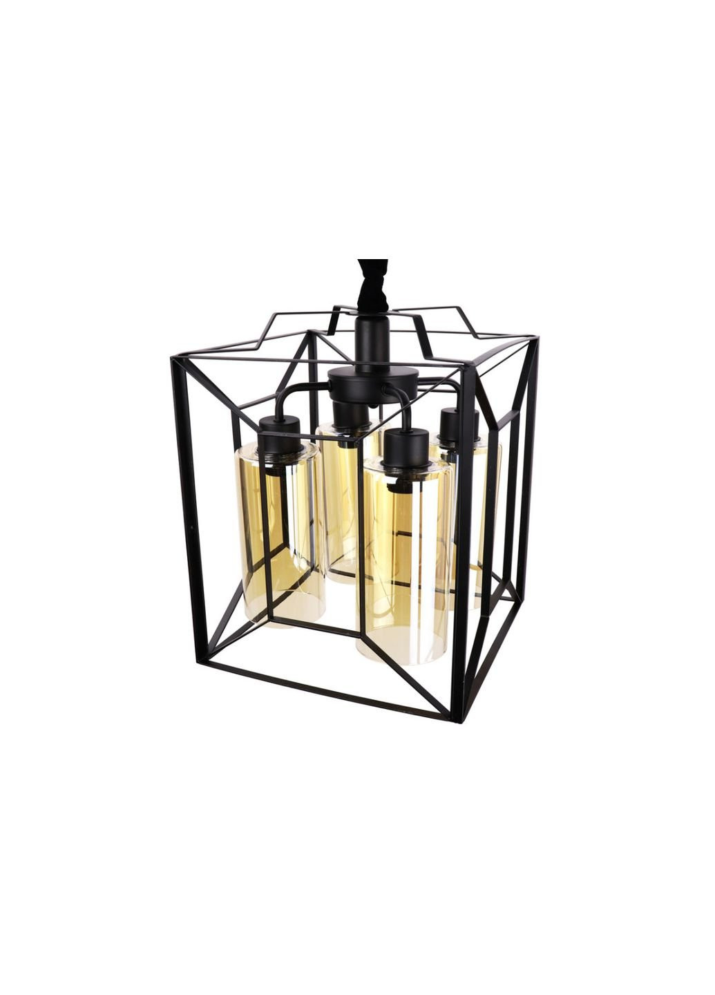 Люстра потолочная подвесная в стиле LOFT (лофт) 11895/4 Черный 50х32х32 см. Sunnysky (253629300)