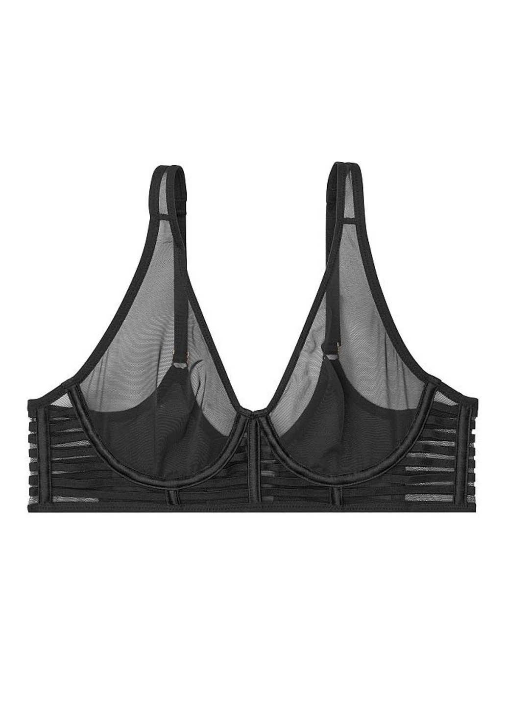 Чорний демісезонний комплект (бюстгальтер, трусики) Victoria's Secret