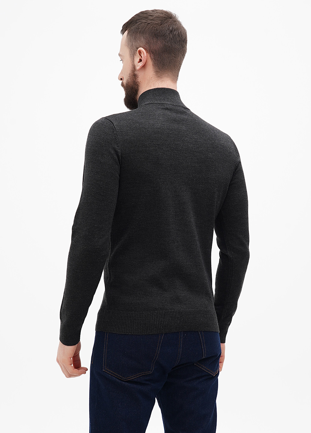 Темно-сірий демісезонний светр No Brand
