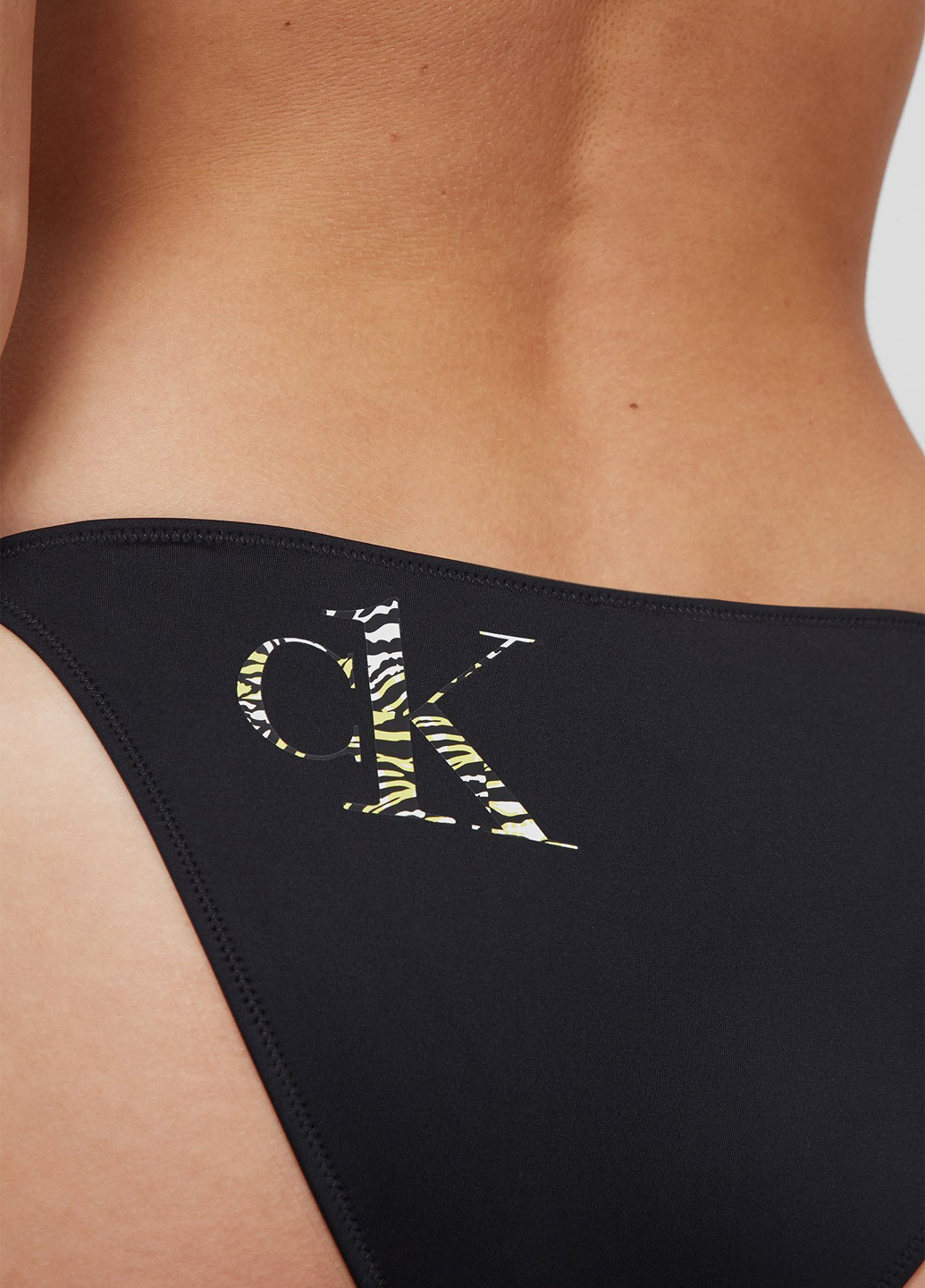 Черные купальные трусики однотонные Calvin Klein