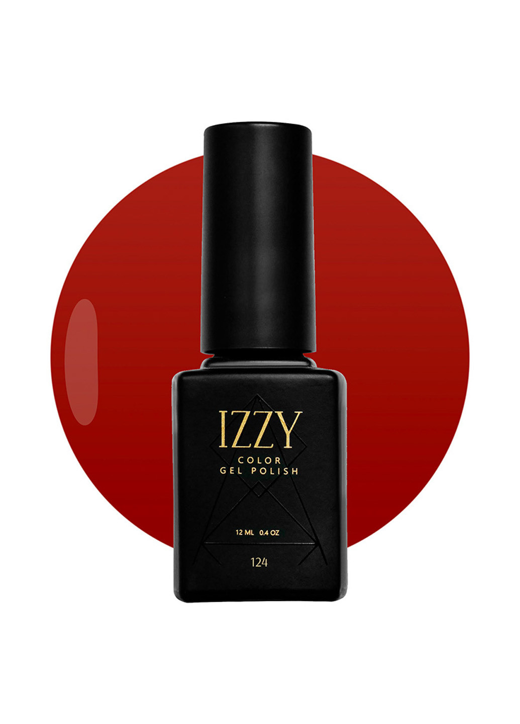 Гель-лак для ногтей, красный 124, 12 мл Izzy (363030600)