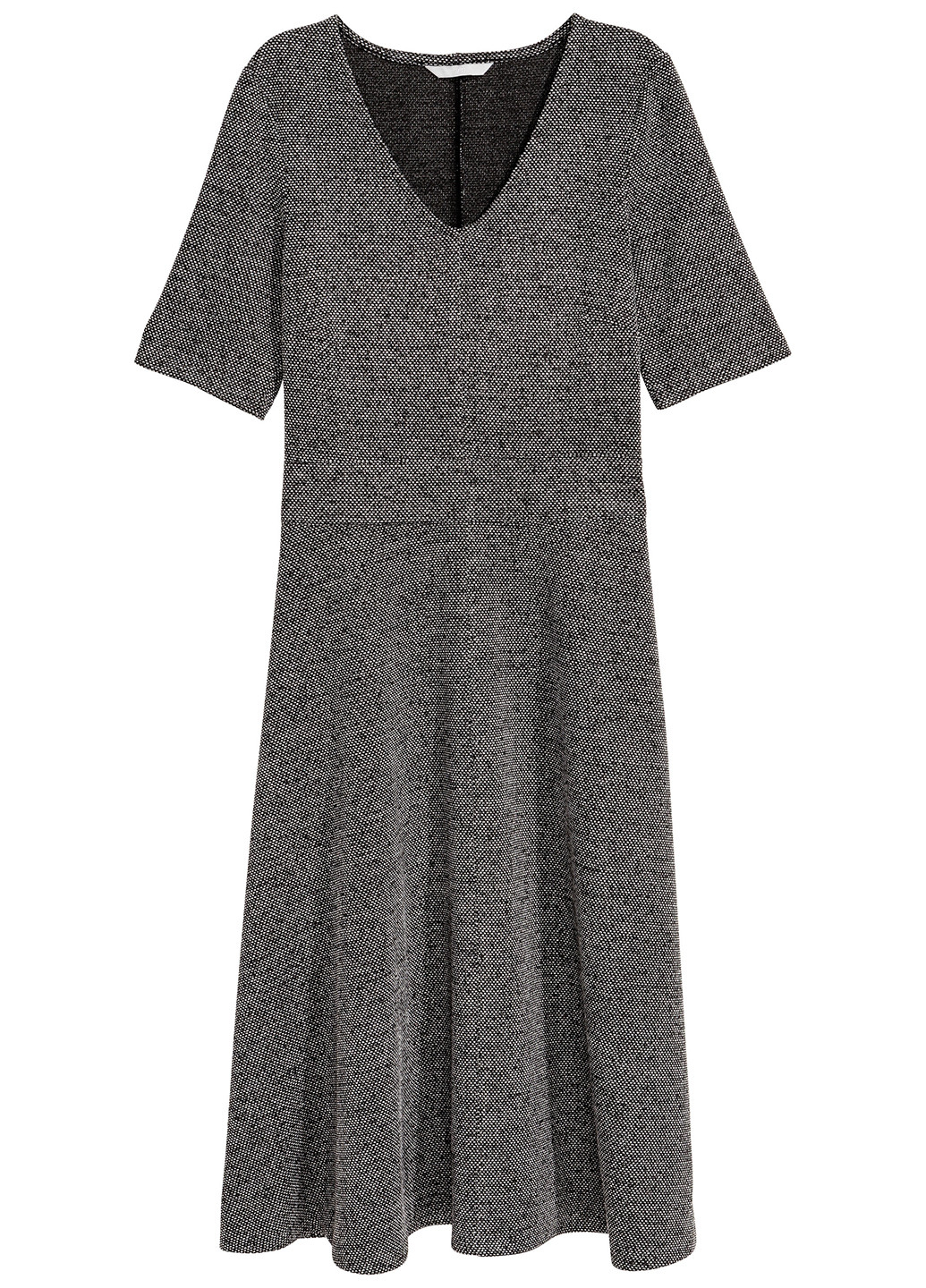 Сіра кежуал сукня кльош H&M меланжева