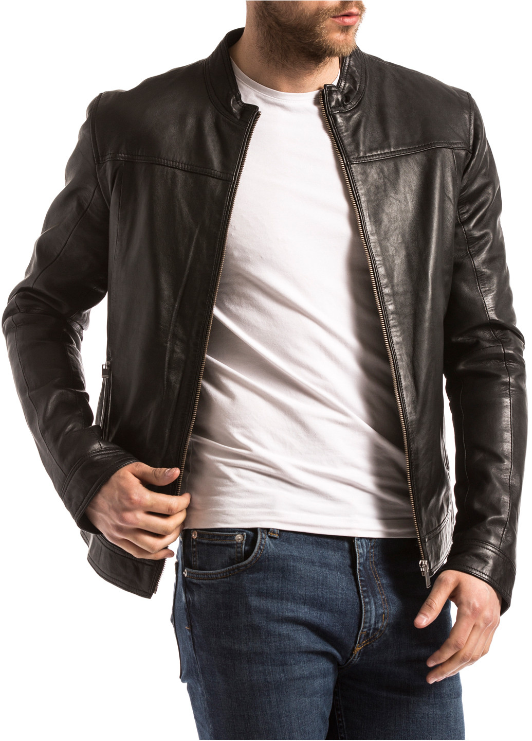 Чорна демісезонна куртка Blue Wellford Bayon