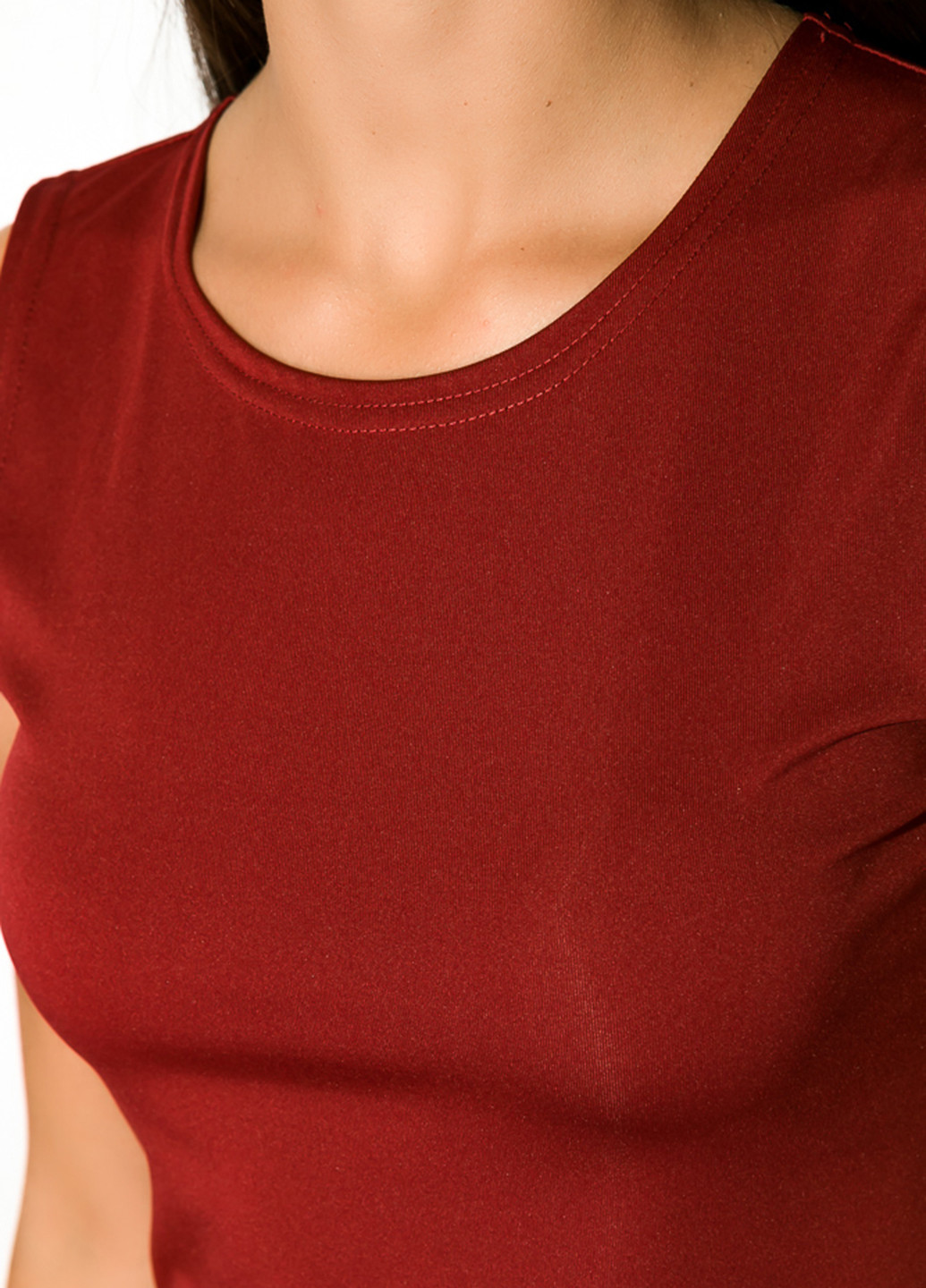 Бордова кежуал сукня без підкладу Time of Style однотонна