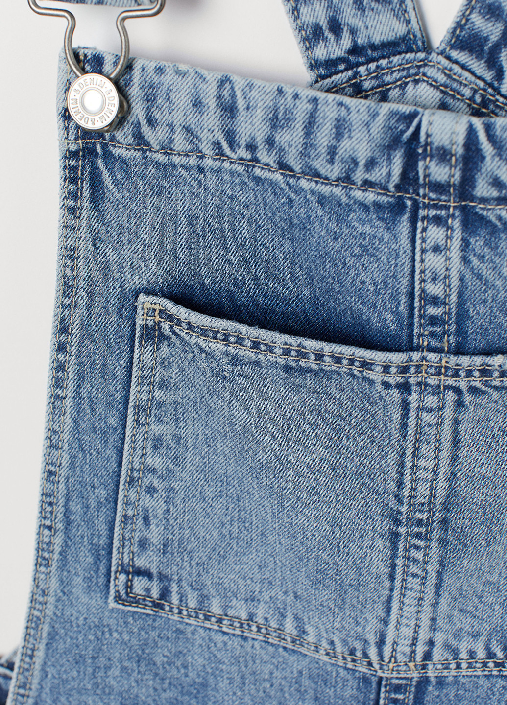 Комбінезон H&M комбінезон-шорти блакитний джинсовий