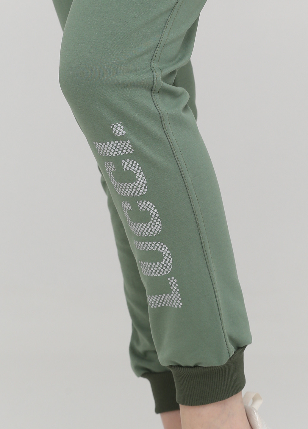 Зеленые спортивные демисезонные джоггеры брюки Lucci
