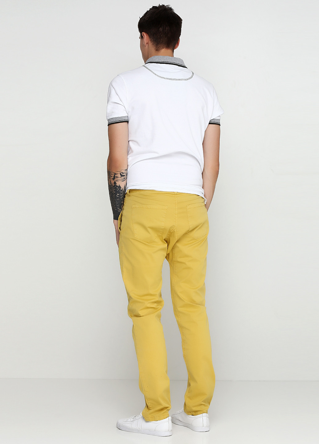 Желтые кэжуал демисезонные зауженные брюки Daggs