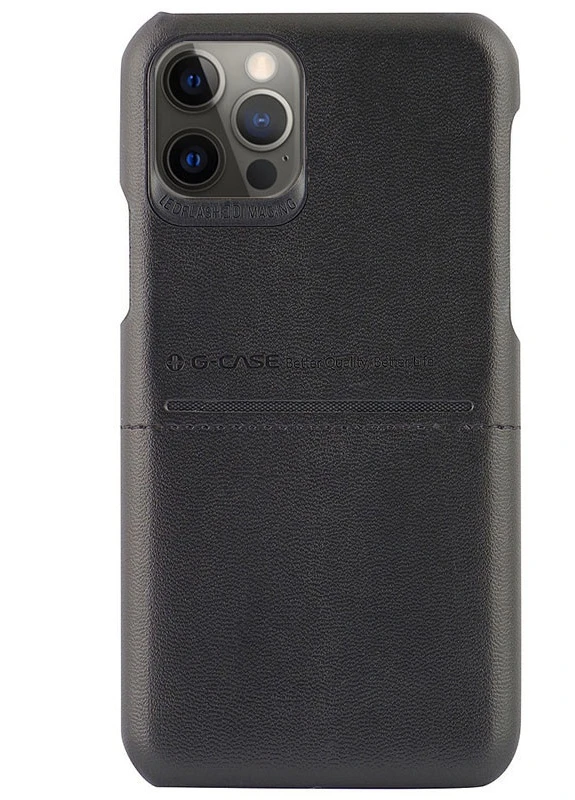 Шкіряна накладка Cardcool Series для Apple iPhone 12 Pro / 12 (6.1 ') Чорний (is_00000041343_4) G-Case (229726946)