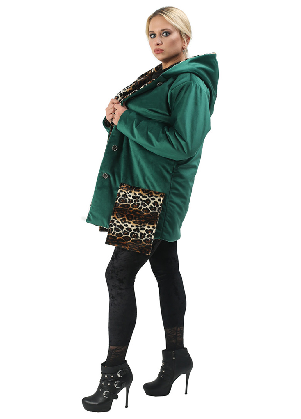 Зеленая демисезонная куртка Matkovska Design