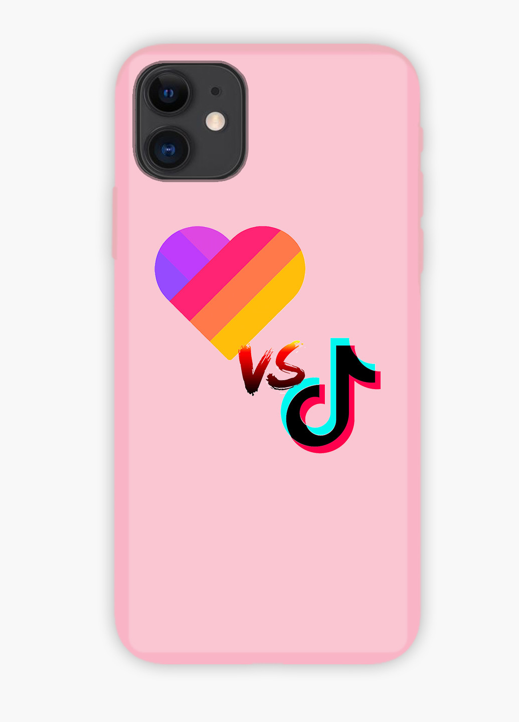 Чехол силиконовый Apple Iphone X ТикТок и Лайк (TikTok and Likee) Белый (6129-1387) MobiPrint (219487601)