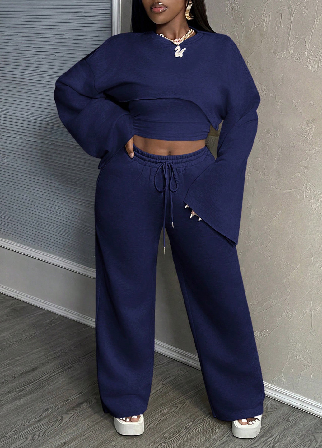 Костюм (топ, майка, штани) SHEIN (338187449)