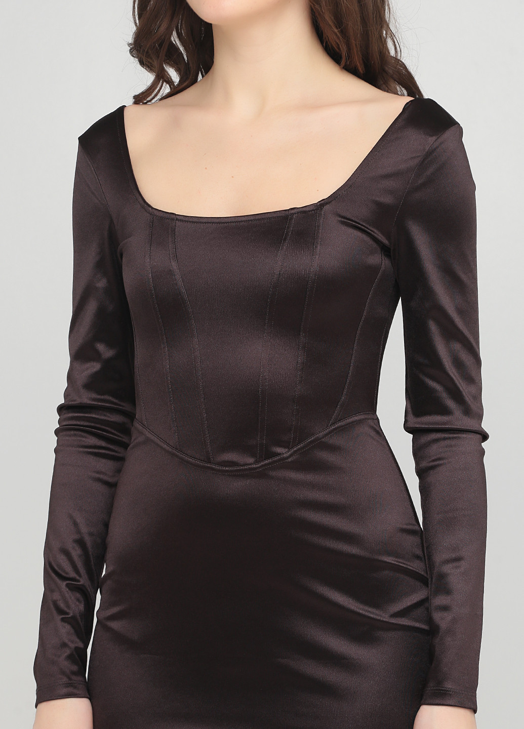 Черное коктейльное платье бандажное H&M однотонное