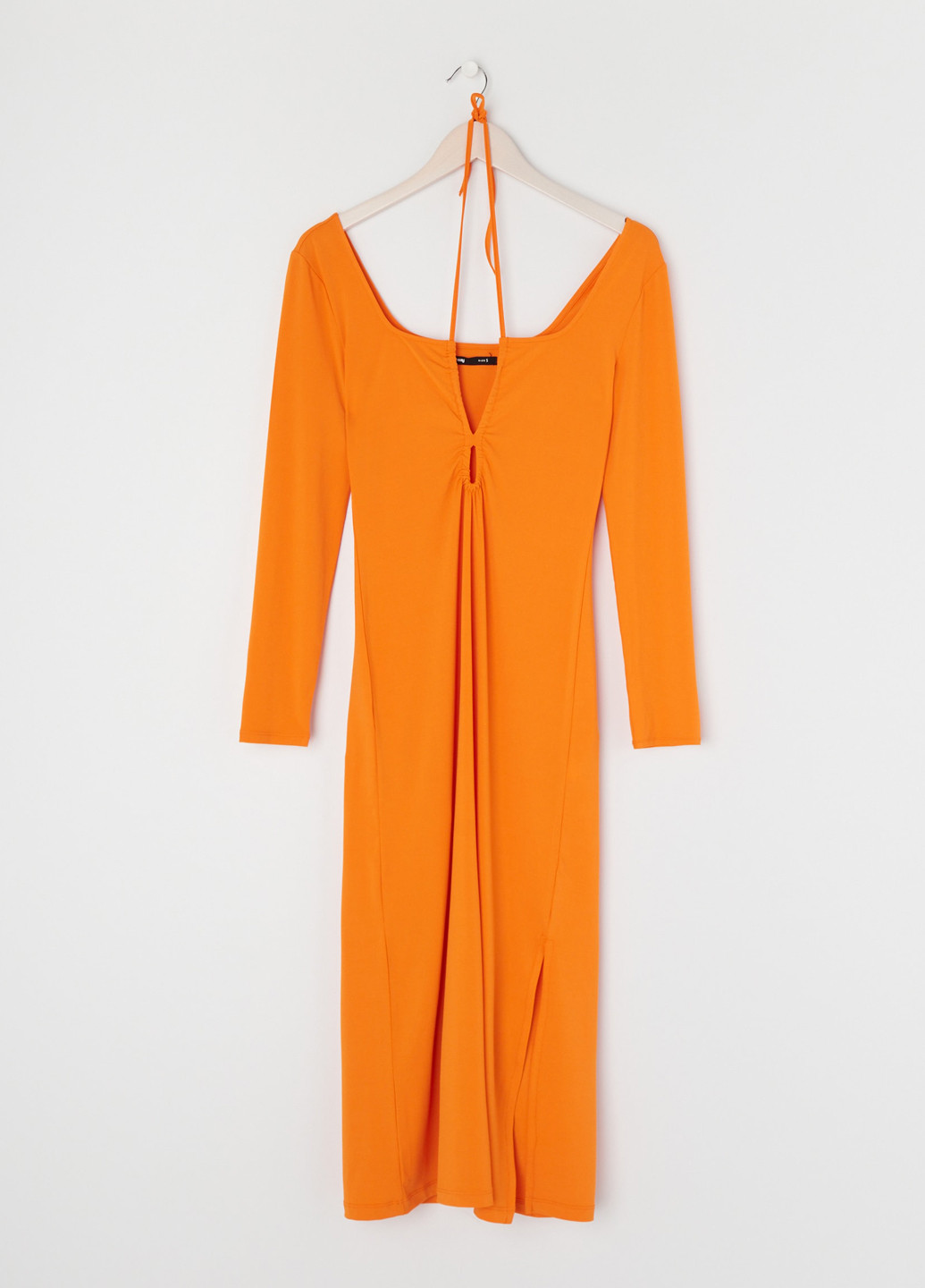 Оранжевое кэжуал платье Sinsay однотонное