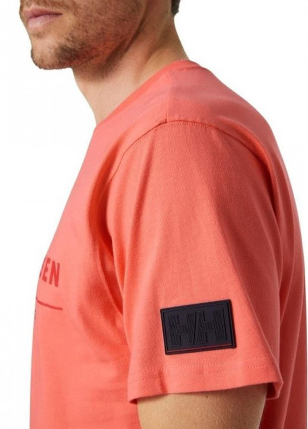 Персиковая футболка 53763-284 Helly Hansen RWB Graphic T-Shirt