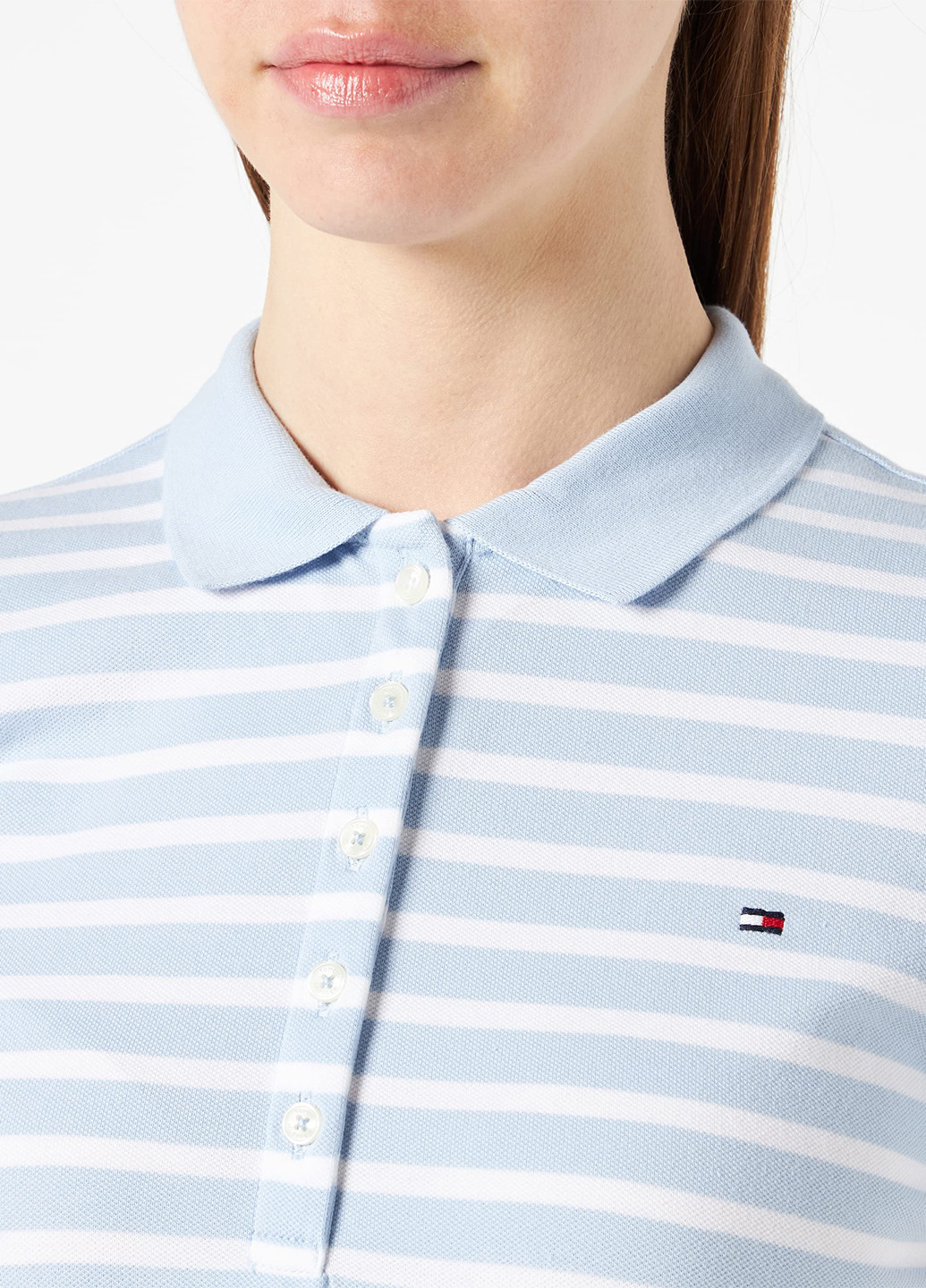 Блакитна кежуал сукня поло Tommy Hilfiger в смужку