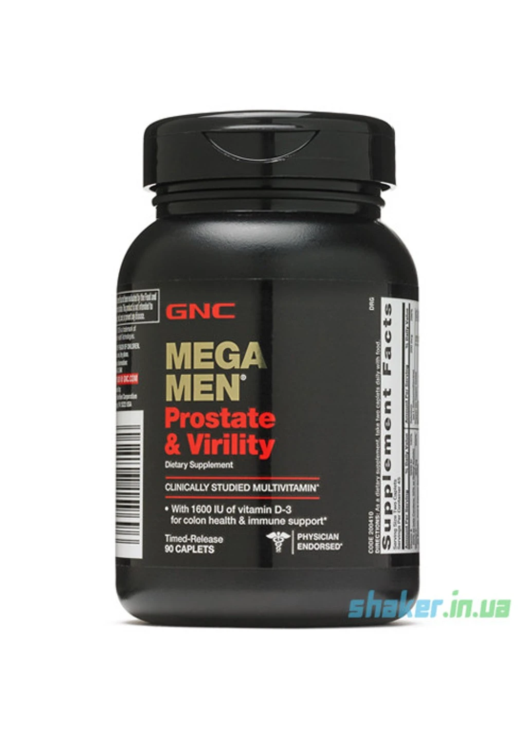 Вітаміни для чоловіків Mega Men Prostate & Virility (90 таб) для простати мега мен GNC (255409707)