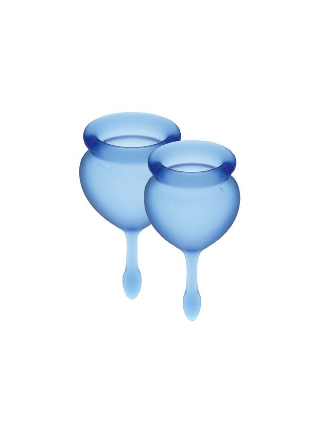 Набір менструальних чаш Feel Good (dark blue), 15мл та 20мл, мішечок для зберігання Satisfyer (252011980)