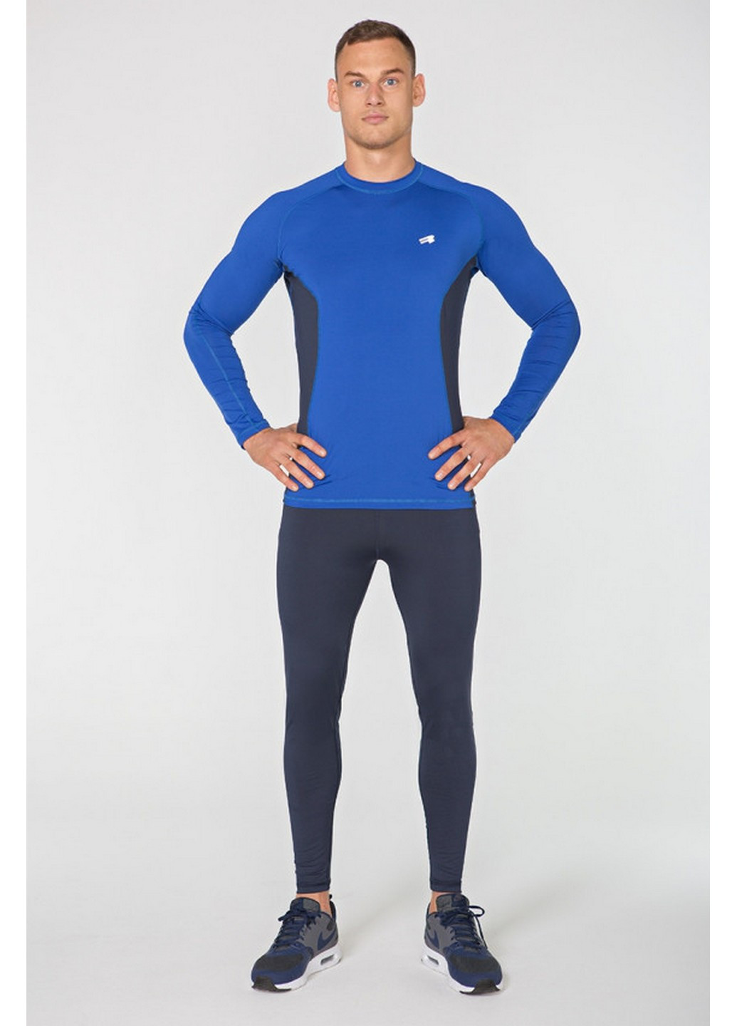 Сіро-синій демісезонний спортивний костюм для бігу Radical