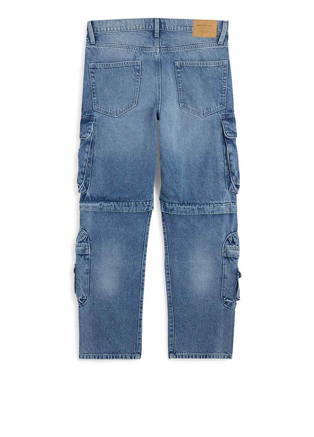 Синие демисезонные карго джинсы C&A