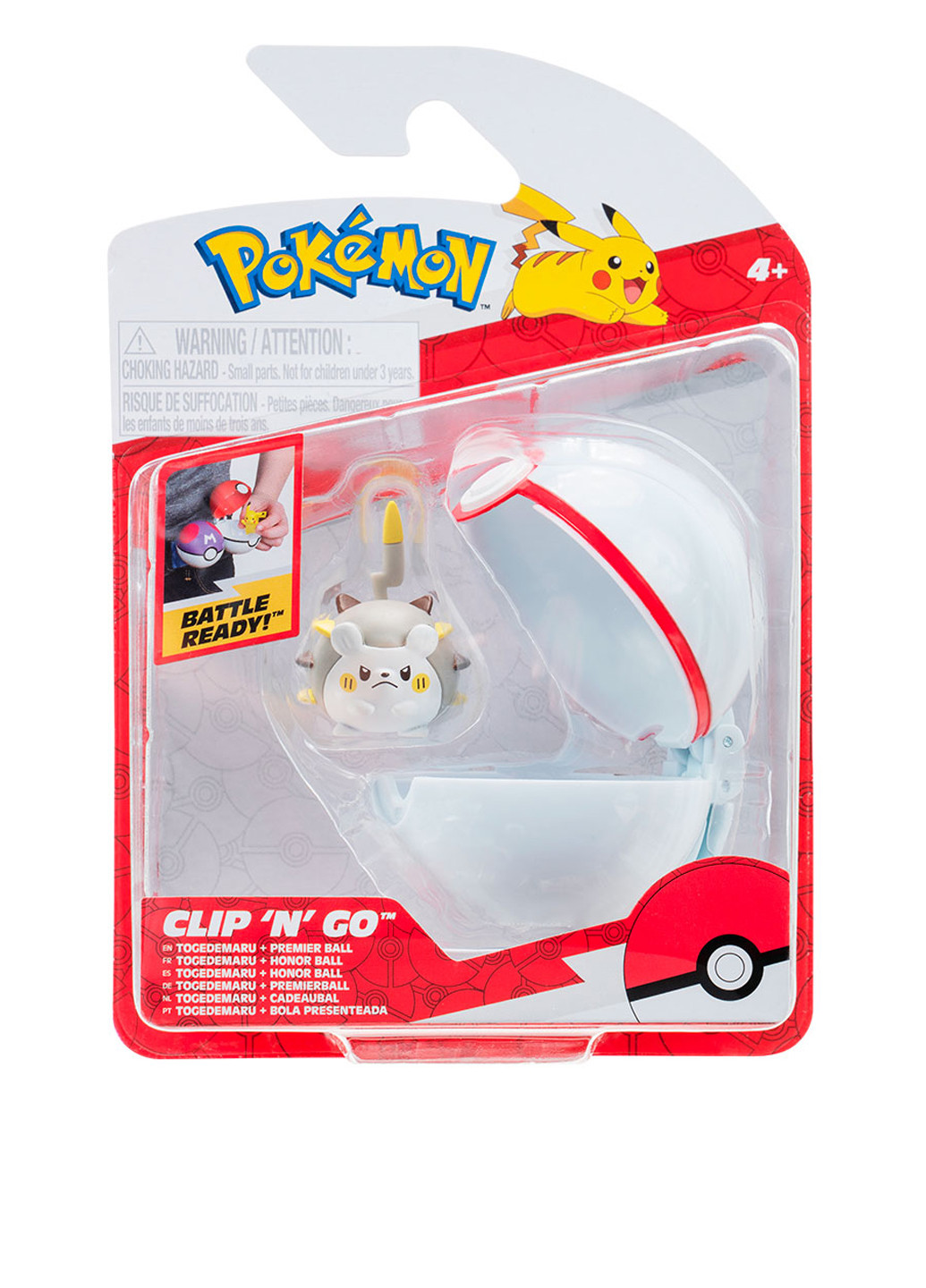 Игровой набор Тогедемара в покеболе (игровая фигурка, покебол), 14х20х8 см Pokemon (278369559)