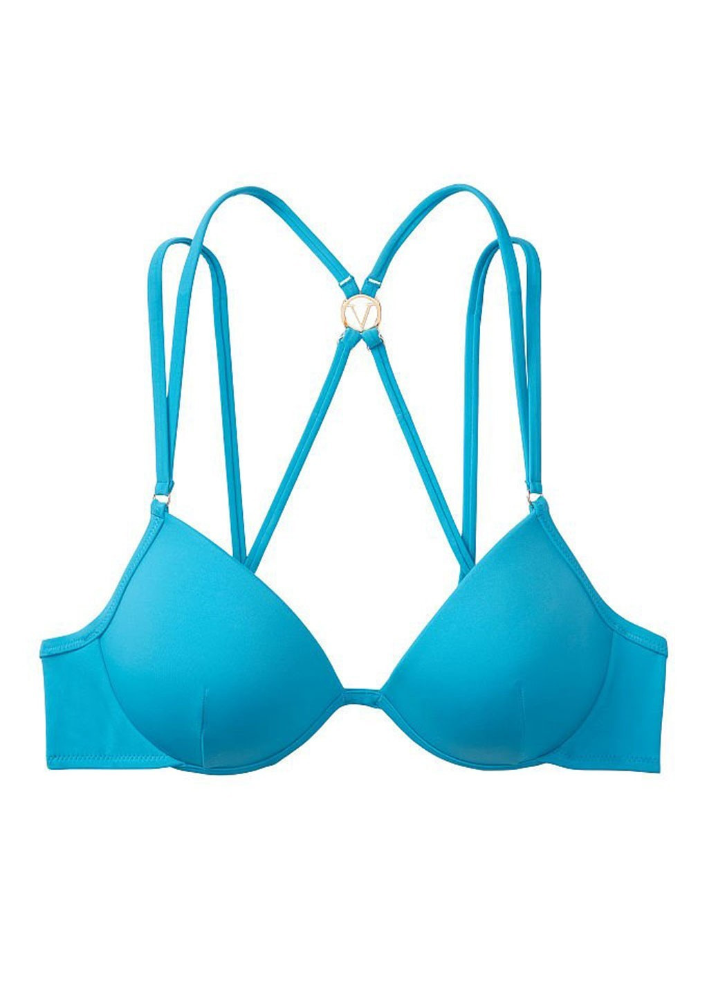 Голубой демисезонный купальник (лиф, трусики) раздельный Victoria's Secret