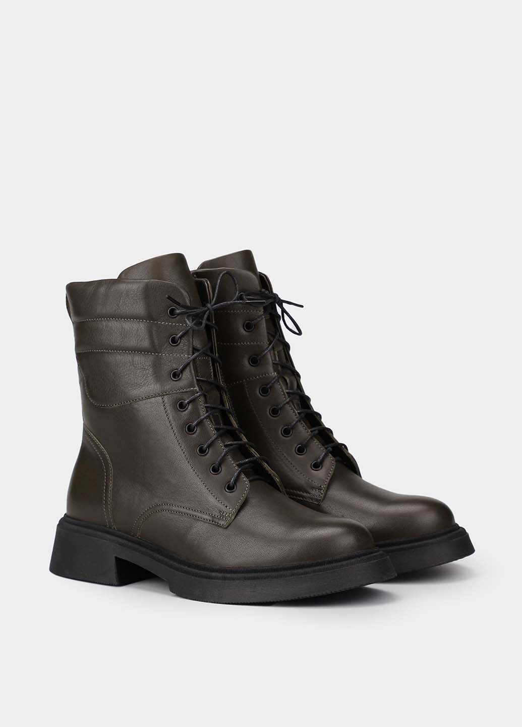 Осенние ботинки берцы Braska со шнуровкой