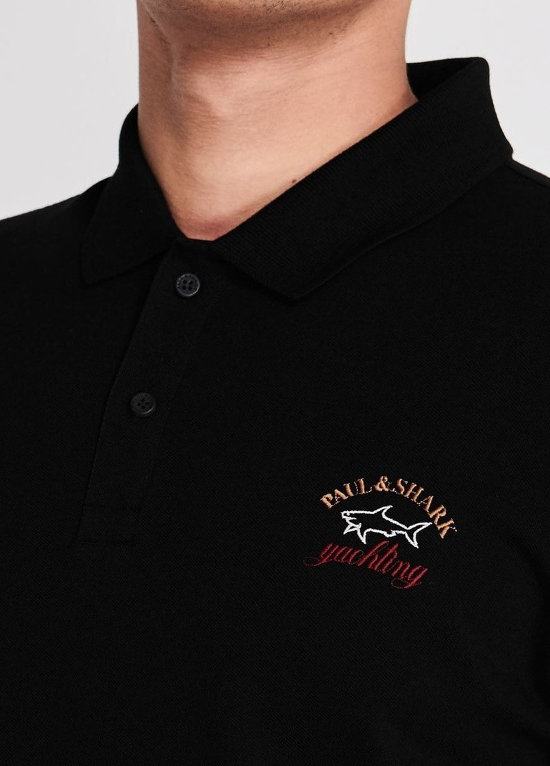 Поло чоловіче Paul & Shark shark logo in black (236467192)