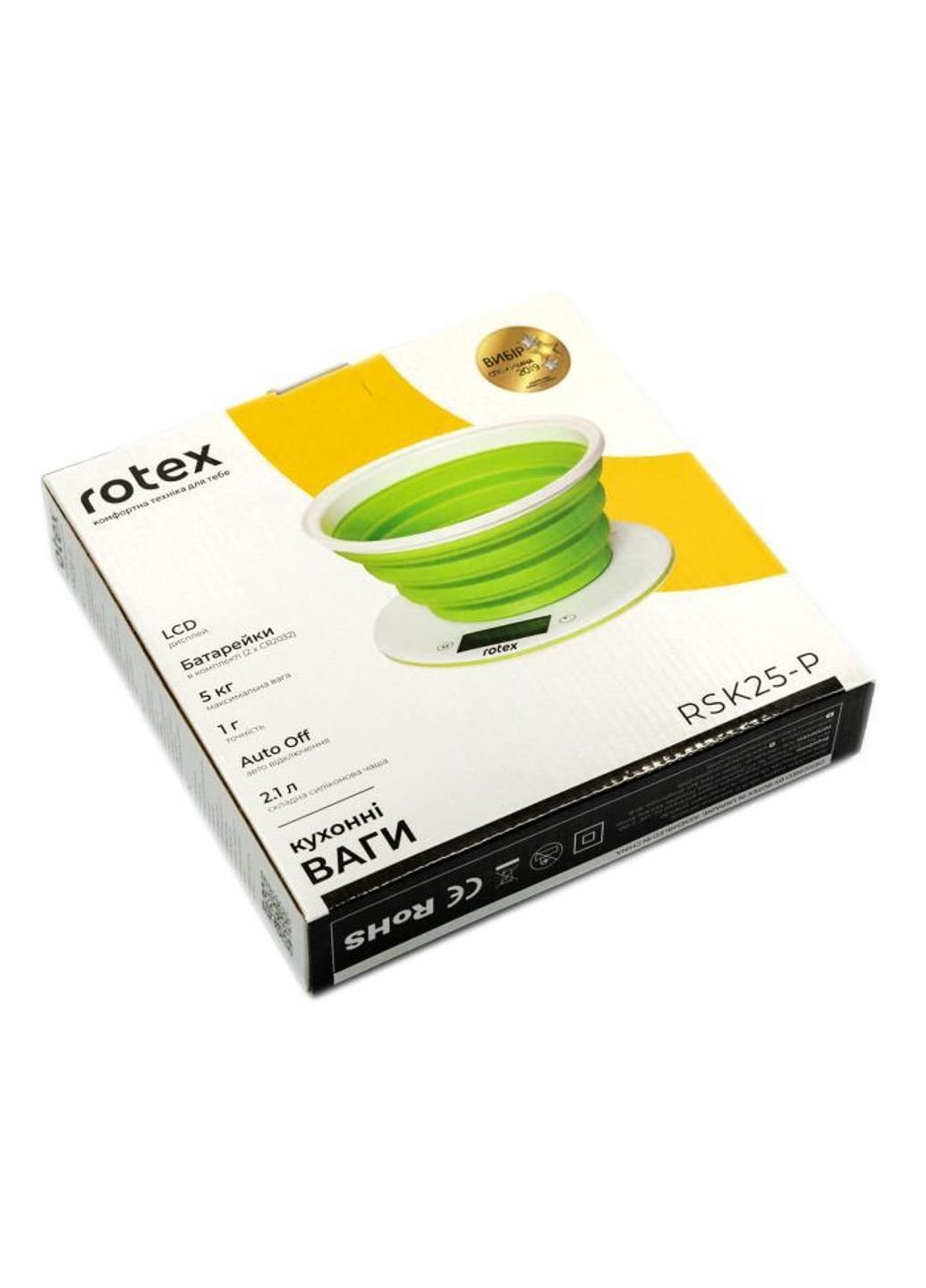 Кухонные весы RSK25-P 5 кг Rotex (253616982)