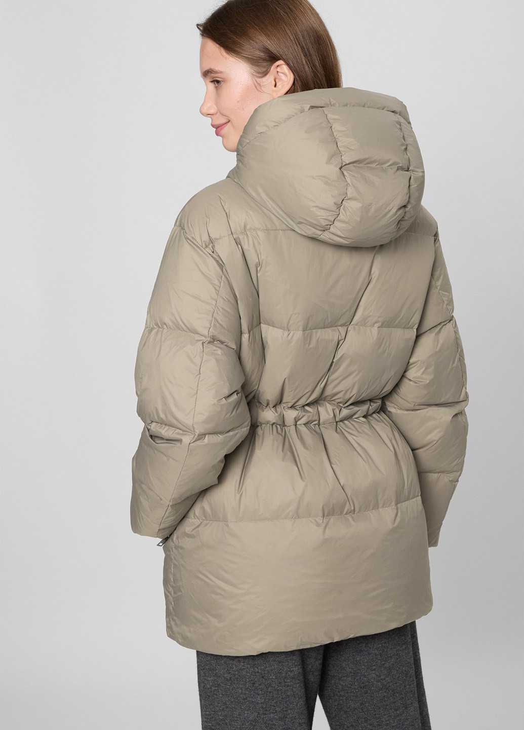 Серый зимний Пуховик PRPY