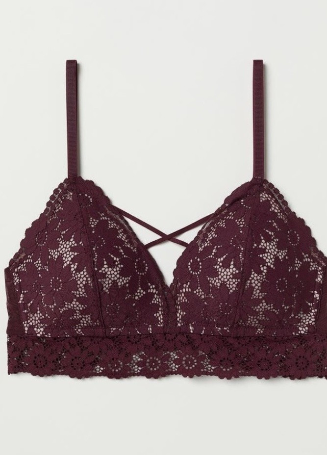 Бордовый бюст H&M