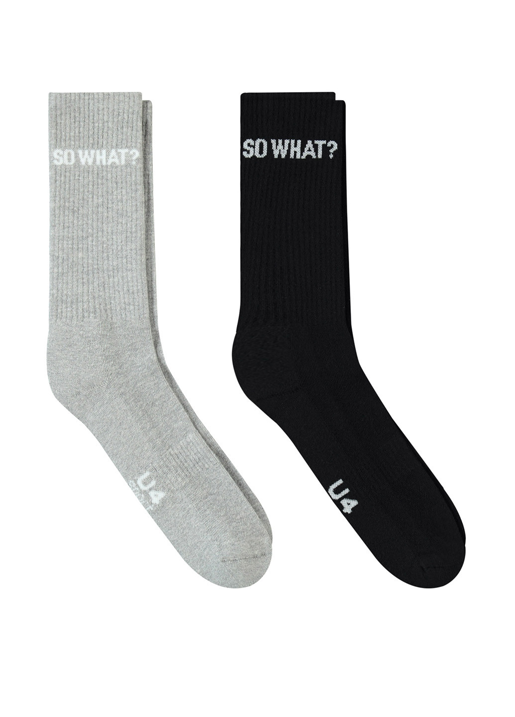 Комбинированные носки (2 пары) UNITED4 надписи (329059677)