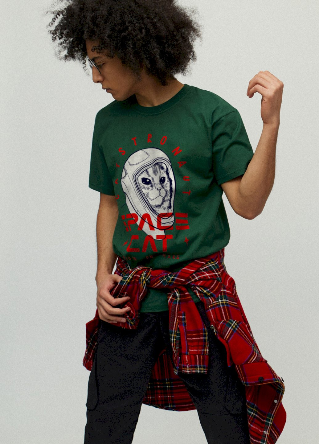 Темно-зелена футболка чоловіча YAPPI