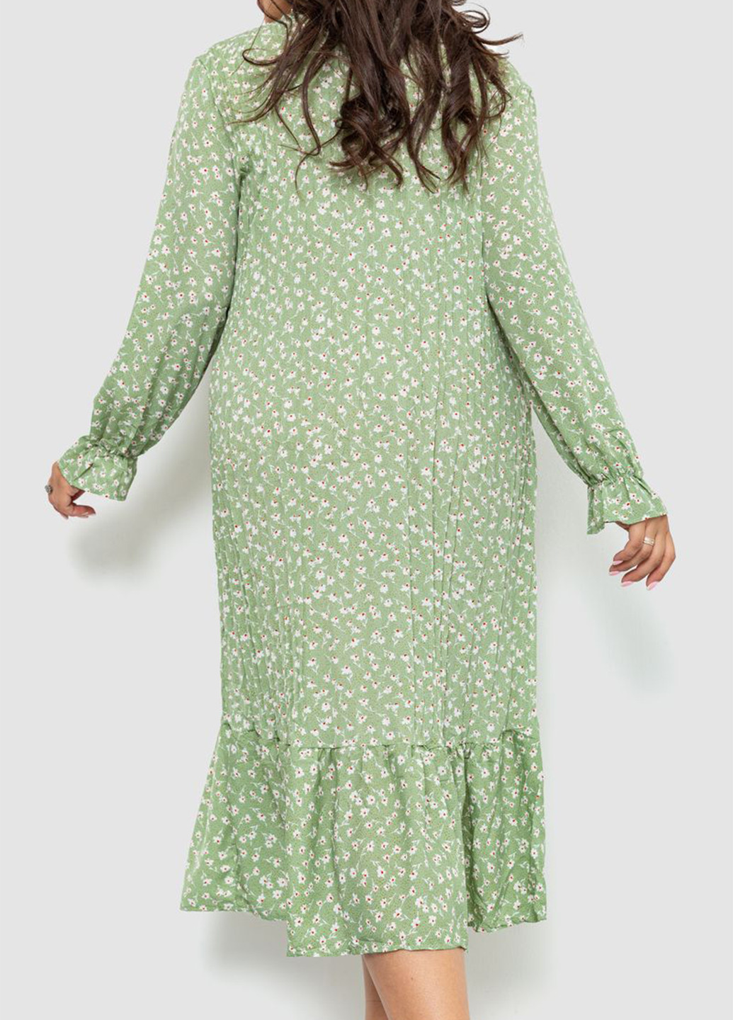 Оливковое кэжуал платье оверсайз Ager с цветочным принтом