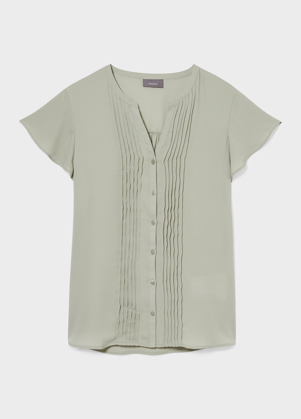 Серо-зелёная блуза C&A