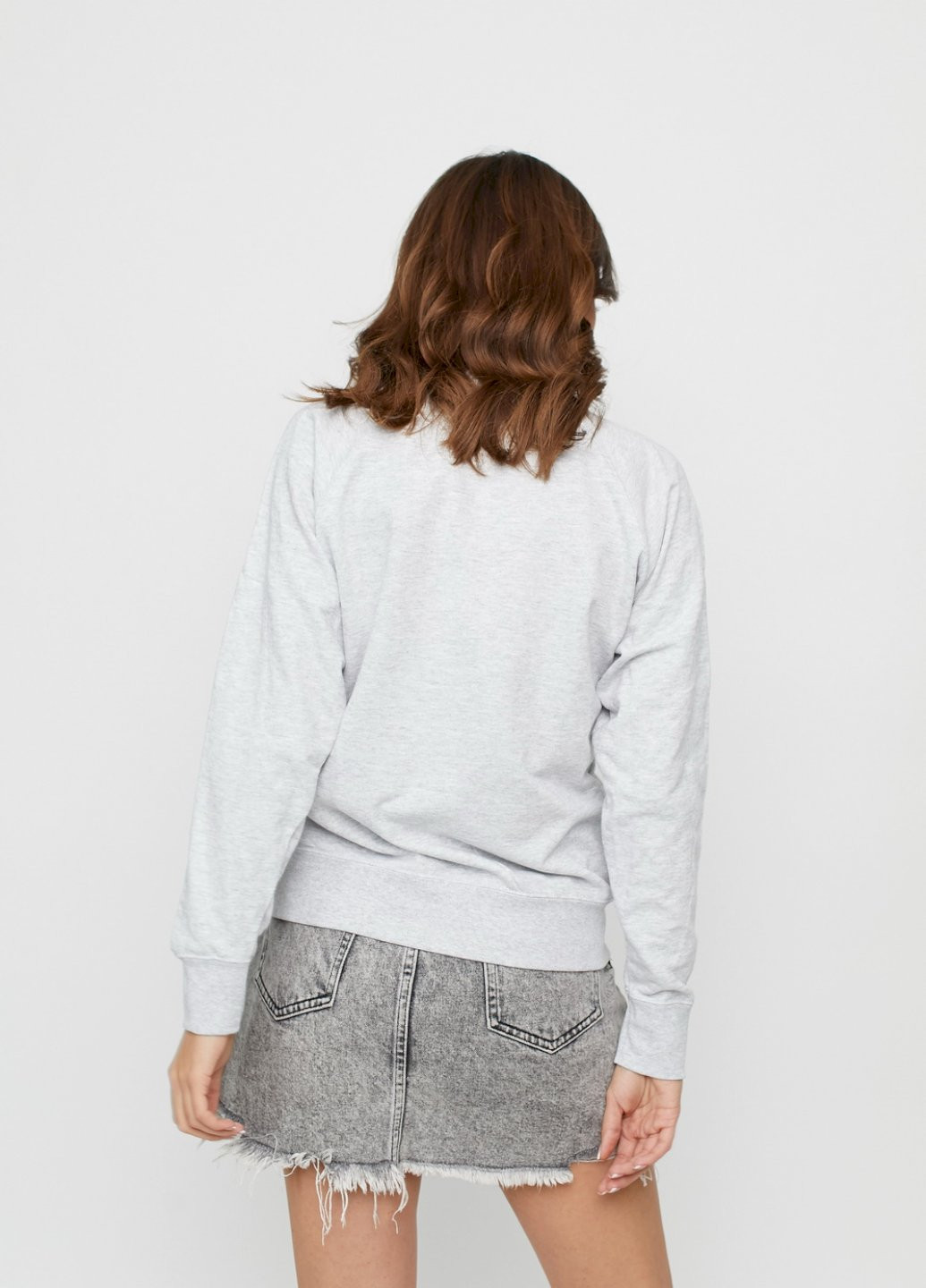 Сірий світшот жіночий /no flis/ YAPPI малюнок (251467814)