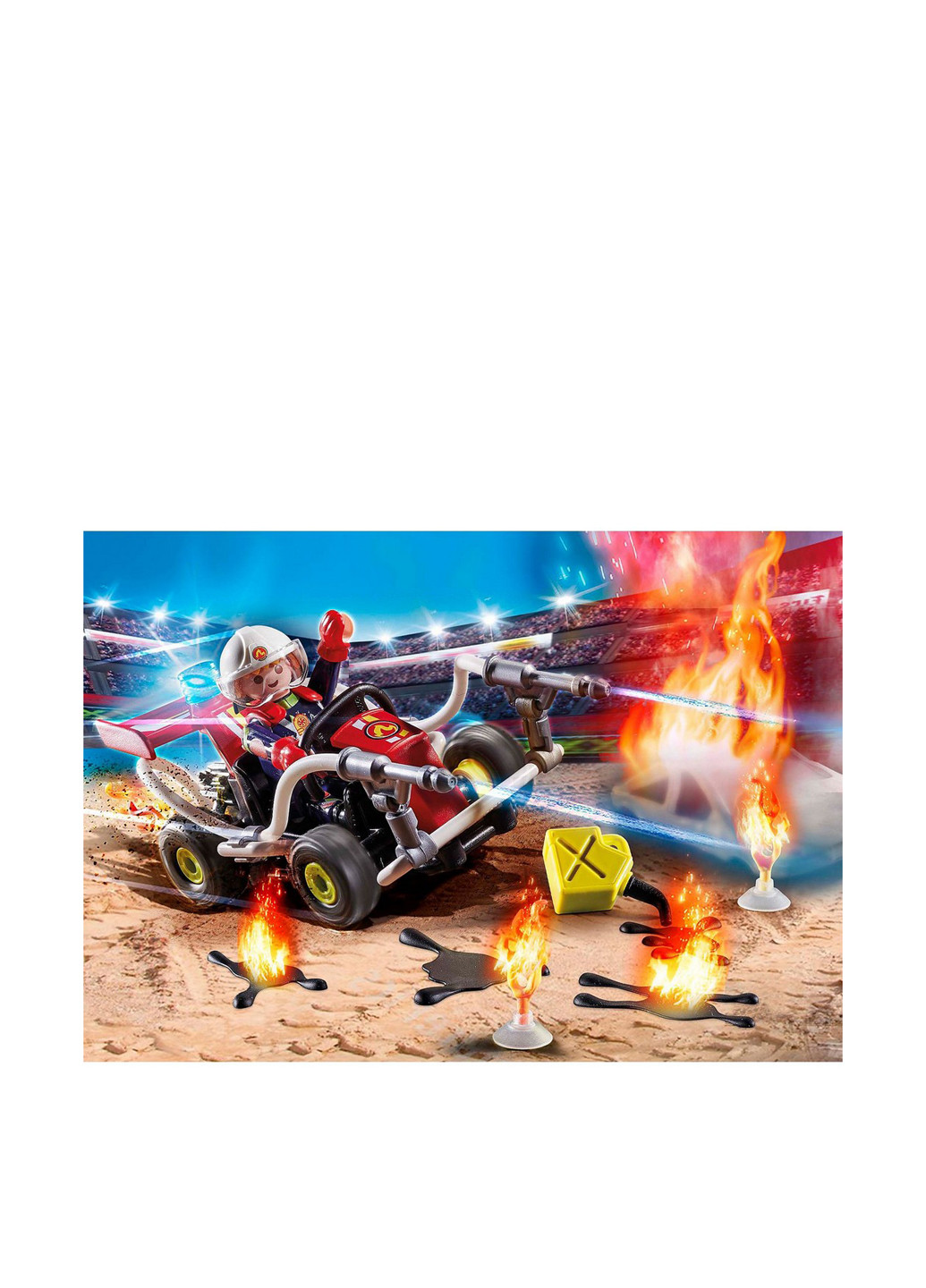 Ігровий набір Stunt Show Вогняний квадроцикл (47 дет.) Playmobil (293377349)