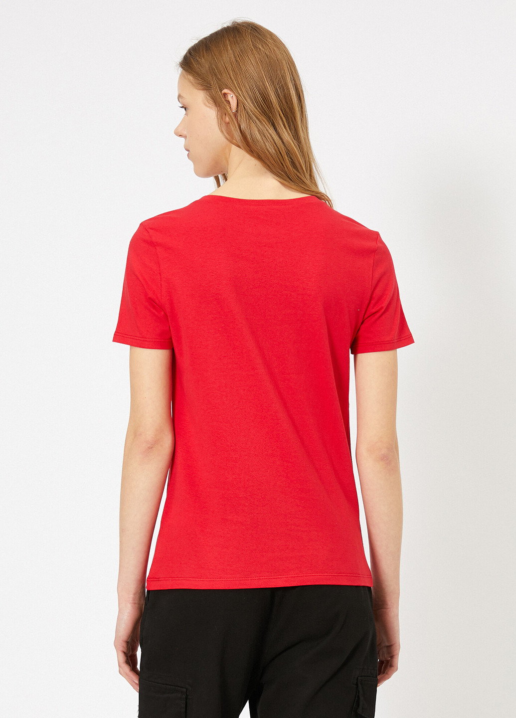 Красная летняя футболка KOTON